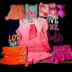 SOLD!!! NWOT & EUC PINK VICTORIA'S SECRET BUNDLE